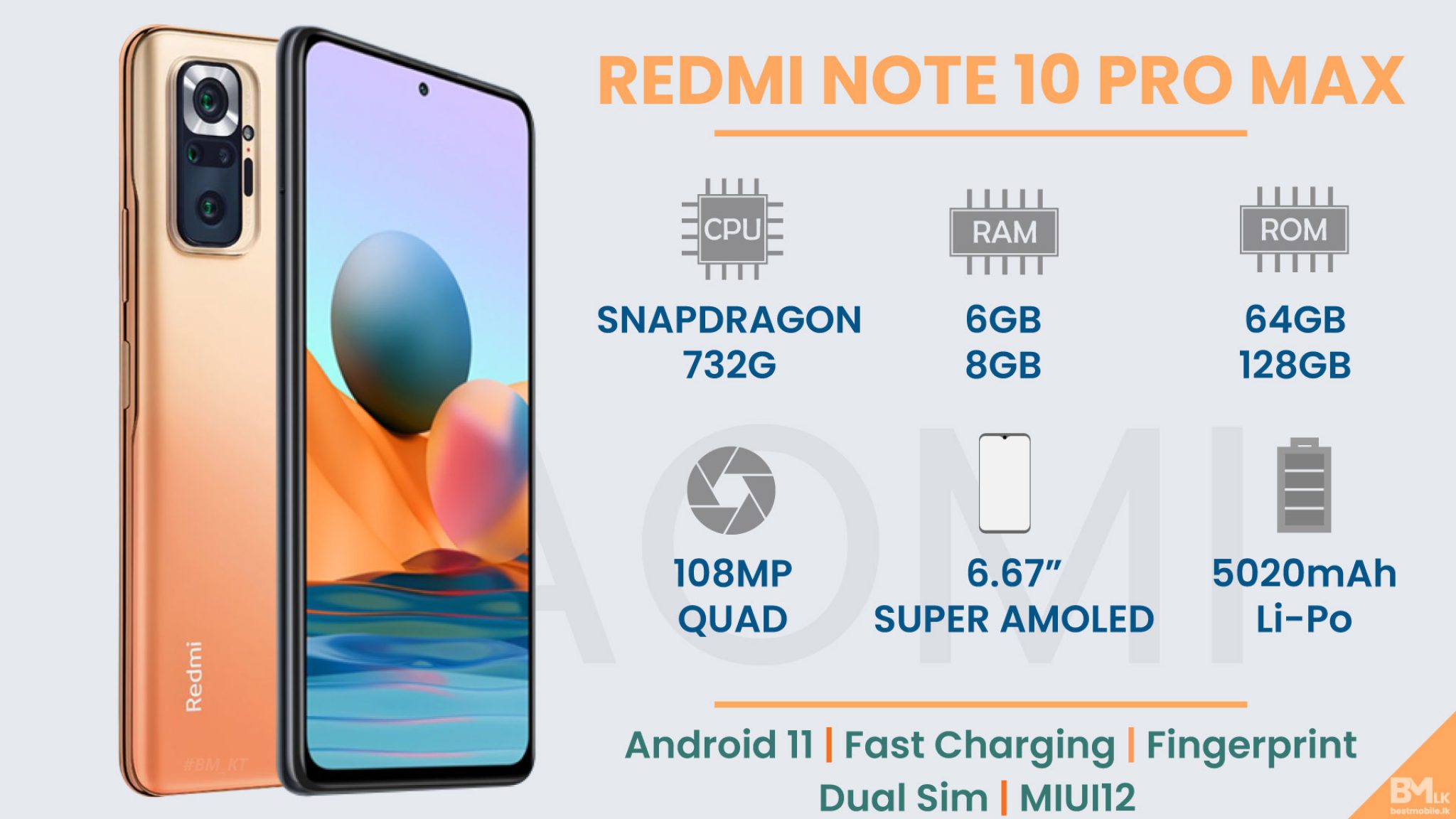Redmi Note 10 Pro Max price in Sri Lanka 2021 Full Specs & Release