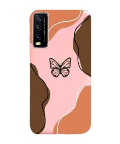 Phone Cover Vivo Y20 Back Cover Butterfly Design